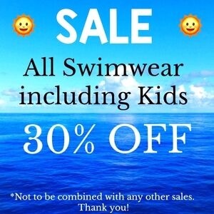 30% OFF ALL SWIMWEAR